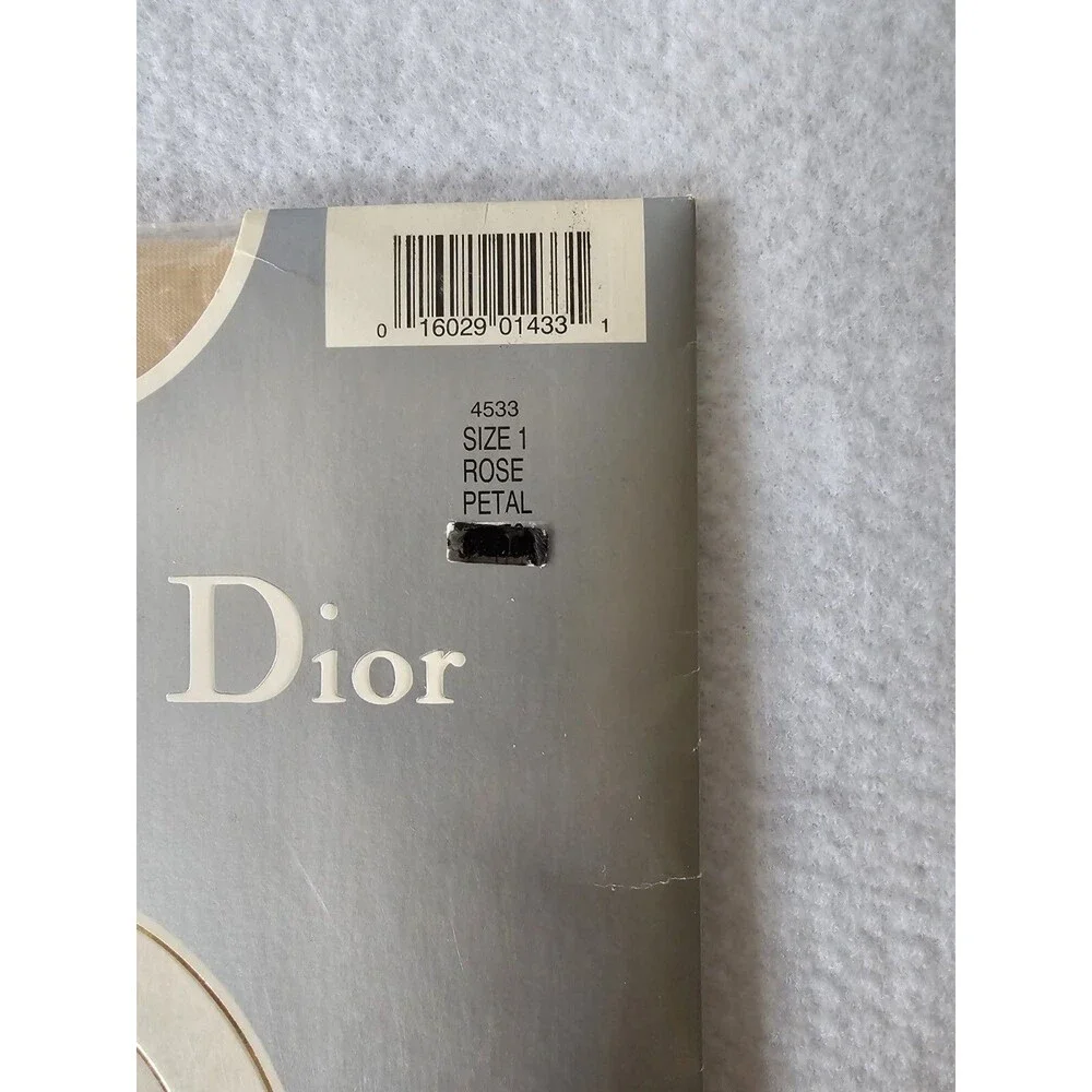 Christian Dior Pantyhose Womens Ultra Sheer Rose Petal Hosiery Style 4533 Size 1
